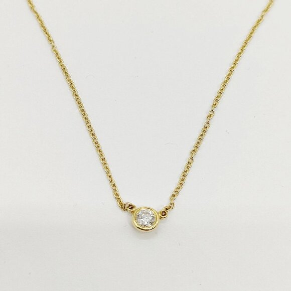 Tiffany and Co. Necklace By the yard Peretti Natural Diamond Gold 486-051025